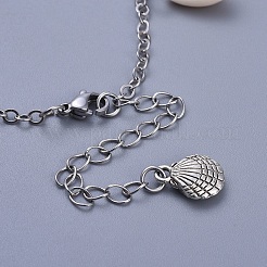 Chaînes de cheville en laiton&nbsp;AJEW-AN00257