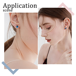 20 шт. 925 фурнитуры для сережек-гвоздиков из стерлингового серебра&nbsp;DIY-BBC0001-13