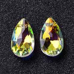 Pendentifs en verre de larme à facettes&nbsp;GLAA-O008-A15