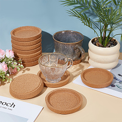 Sottobicchieri in sughero&nbsp;WOOD-WH0050-055