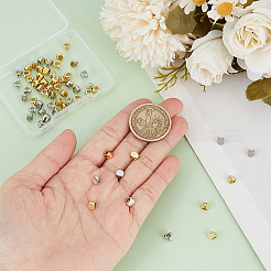 60шт 2 цвета латунные дистанционные бусины&nbsp;KK-GO0001-36