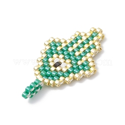 Подвески в виде руки хамсы с глазом из стеклянного бисера&nbsp;PALLOY-MZ01054