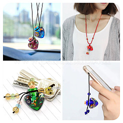 Pendentifs de bouteille de parfum vernissés manuels&nbsp;LAMP-TADJ0001-06D