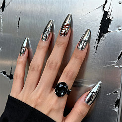 DIY-Nagelkunst-Vorlagen aus Edelstahl&nbsp;MRMJ-WH0092-280