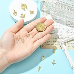 10 шт. 10 стиля латунные подвески с микропаве и кубическим цирконием&nbsp;KK-CJ0003-74