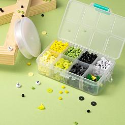 3 цвет 1155шт diy гана ямайская тема стрейч браслеты наборы для изготовления&nbsp;DIY-LS0001-22C