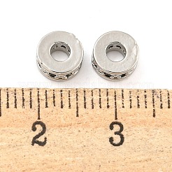 Placcatura a cremagliera in ottone micro pavé di perline distanziali in zirconia cubica&nbsp;KK-F089-39B-P03