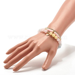 Set di bracciali elastici in ematite sintetica e argilla polimerica con perline heishi&nbsp;BJEW-JB07383-03