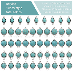 50 шт. 5 стиля подвески-соединители из сплава смолы с покрытием стойки&nbsp;FIND-CA0007-71