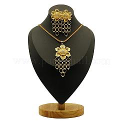 Ожерелья с подвесками из цветочного сплава и комплекты серег-гвоздиков&nbsp;FS-WG618C7-01