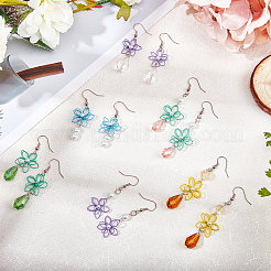 Kit fai da te per realizzare orecchini a forma di fiore&nbsp;DIY-SC0011-94