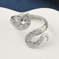 Кольца-манжеты из нержавеющей стали 304 для женщин&nbsp;RJEW-A079-06A-P