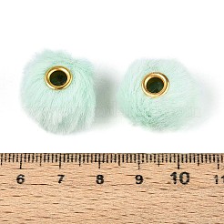 Europäische Perlen aus Kaninchenhaarimitat&nbsp;FIND-WH0126-574R