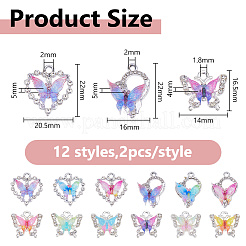 24 шт. 12 подвески из сплава смолы&nbsp;FIND-DC0008-07