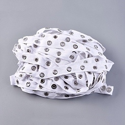 Ruban à chevrons en coton&nbsp;SRIB-WH0006-13