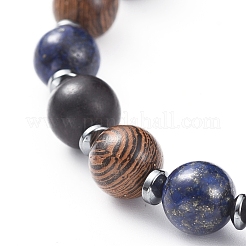 Bracelets extensibles de pierres précieuses naturelles&nbsp;BJEW-JB04813