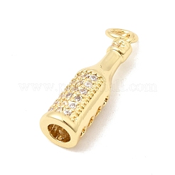 Pendenti in zirconi cubici trasparenti in micro pavè di ottone&nbsp;KK-H267-021G
