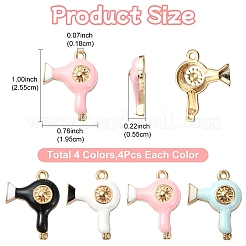 16шт 4 цвета сплава эмалевые подвески&nbsp;FIND-YW0005-95