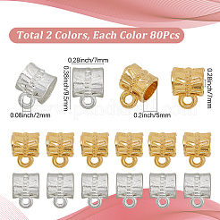 160 шт. 2-х цветные трубчатые дужки из цинкового сплава&nbsp;UNKW-SP0004-48