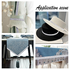 Филигранная кружевная отделка из полиэстера&nbsp;OCOR-WH0047-12B