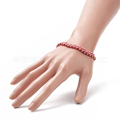 Juego de pulseras elásticas con cuentas de semilla de vidrio y jade natural de 3 estilos para mujer 3 Uds.&nbsp;BJEW-JB09171-02