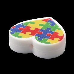 Силиконовые фокусные бусины в форме сердца&nbsp;LS-SIL-Q016-01D