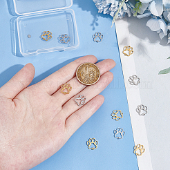 12 шт. 2-х цветные подвески из нержавеющей стали 304&nbsp;STAS-UN0057-80