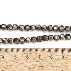Stränge aus natürlichen Goldpyritperlen&nbsp;G-G458-G01-5x5mm