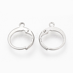 Anlaufgeschützte Ohrringbeschläge aus Edelstahl 304 mit Klappverschluss&nbsp;LS-STAS-S073-01