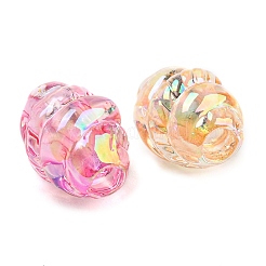 Уф-покрытие прозрачные акриловые бусины&nbsp;MACR-D024-06