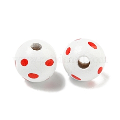 Набивные деревянные европейские бусины&nbsp;WOOD-G022-18H