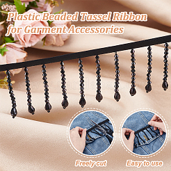 Кружевная лента из акрила и полиэстера&nbsp;OCOR-WH0110-08A