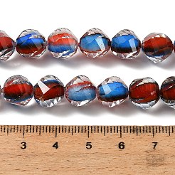 Brins de perles en résine bicolores&nbsp;GLAA-T035-02B