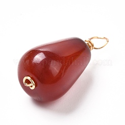 Pendenti con perline di corniola naturale/agata rossa&nbsp;PALLOY-JF00865