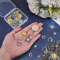 Pendenti in lega di placcatura a cremagliera 50 pz 10 stili&nbsp;FIND-SC0023-71