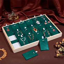 Деревянное ожерелье 18 сетка штабелируемый поднос для демонстрации подвесок&nbsp;NDIS-WH0010-28