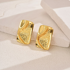 Элегантные прямоугольные серьги-гвоздики из латуни&nbsp;DW3879