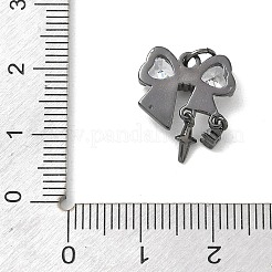 Messing micro pave klare zirkonia anhänger&nbsp;CU-CBA9FFD-03B