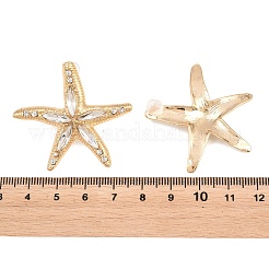 Legierung Rhinestone-Bolzenohrringe&nbsp;EJEW-Z172-02G-01