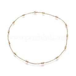 Ожерелья из нержавеющей стали 304 с цепочкой из троса&nbsp;NJEW-M183-06G