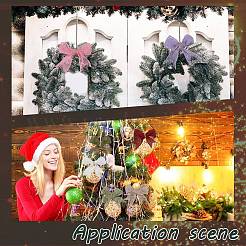 28 шт. 7-х цветные аксессуары для украшения бантом из мешковины&nbsp;HJEW-AR00010