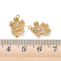 Pendentifs en laiton zircon cubique transparent&nbsp;KK-P355-02G