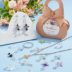 Подвески из прозрачного акрила и сплава в тибетском стиле&nbsp;FIND-PH0009-73