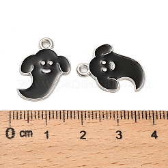 Подвески из сплава черной эмали&nbsp;ENAM-G229-08P