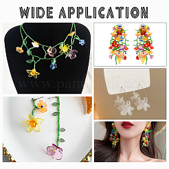 320шт 16 цвета прозрачные акриловые бусины&nbsp;TACR-AR0001-31