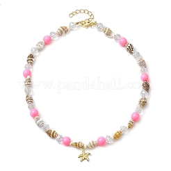 Natürlichen Muschel Perlenketten&nbsp;NJEW-JN04796-01