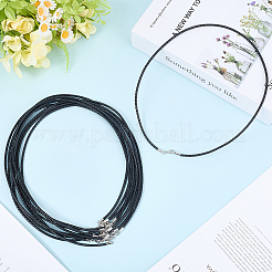 10 шт. 3 мм круглые плетеные кожаные шнуры&nbsp;NCOR-CL0001-01B