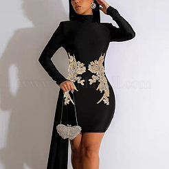 1 пара нашивок из полиэстера с вышивкой на одежде DIY-FG0008-15A