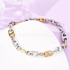 Наборы цепочек и браслетов из нержавеющей стали 304 с овальными звеньями для женщин.&nbsp;SJEW-F228-02GP