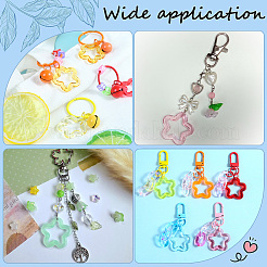 100шт прозрачные акриловые подвески&nbsp;TACR-SP0001-33